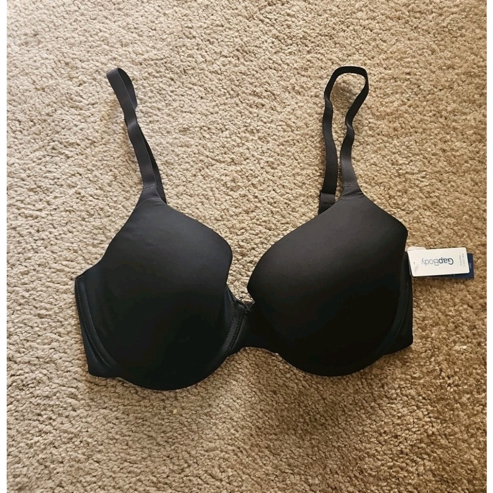 Gap Body T-Shirt Bra 34DD True Black